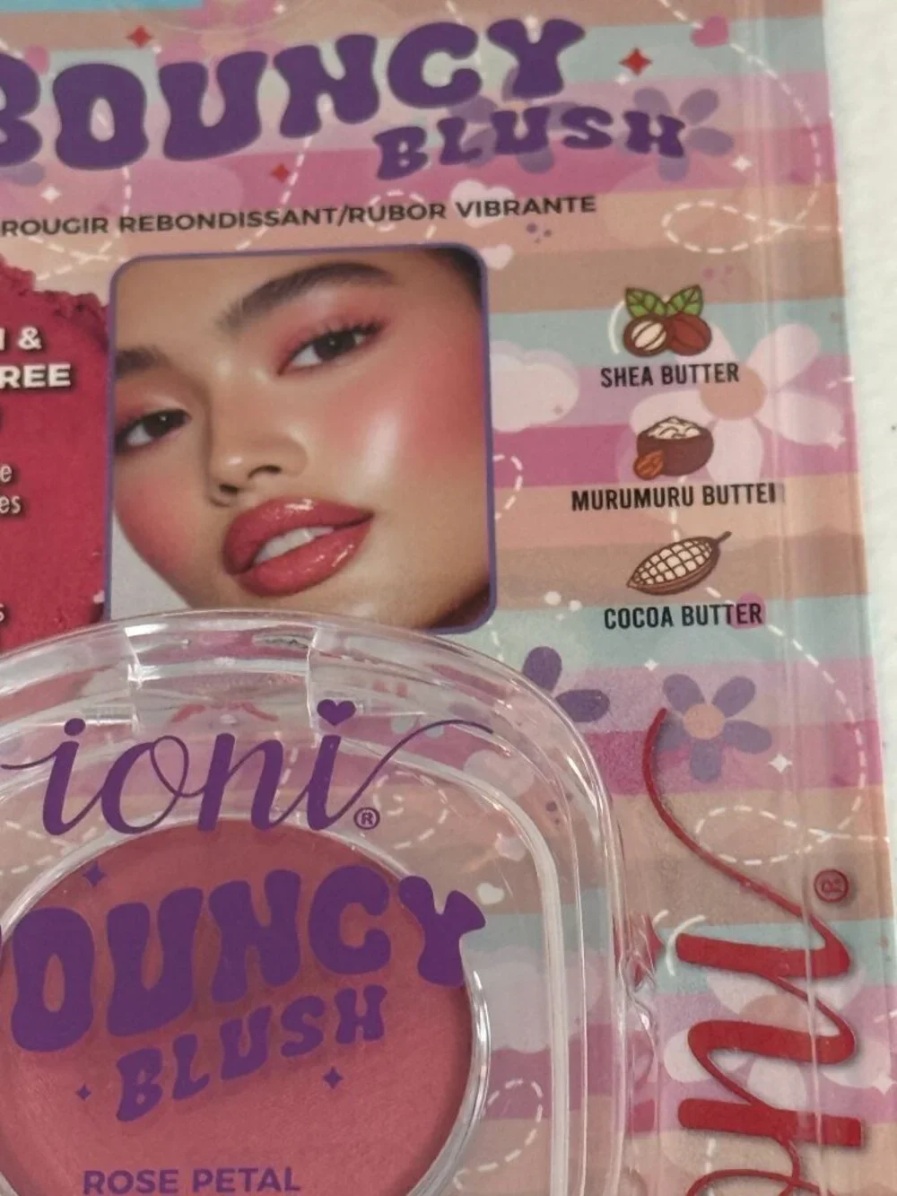 Ioni Butter Bae Bouncy Blush Rose Petal Cheek Lip Color New